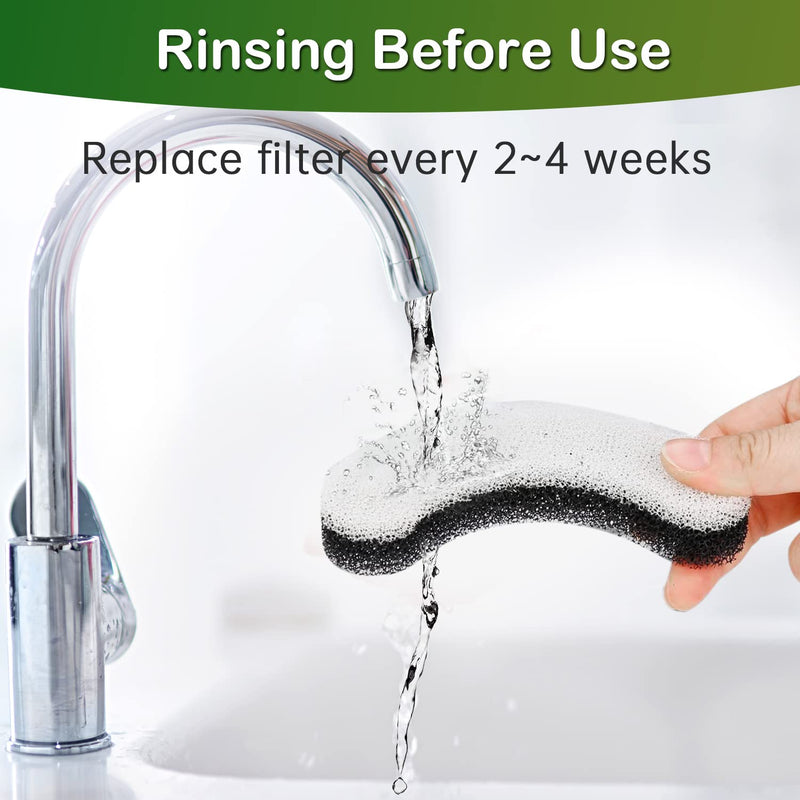 Cat Water Fountain Filter,Arc-Shaped Sponge Activated Carbon Cat Fountain Filter Compatible WF050 & WF100 Automatic Pet Water Fountain 6 Pack - BeesActive Australia