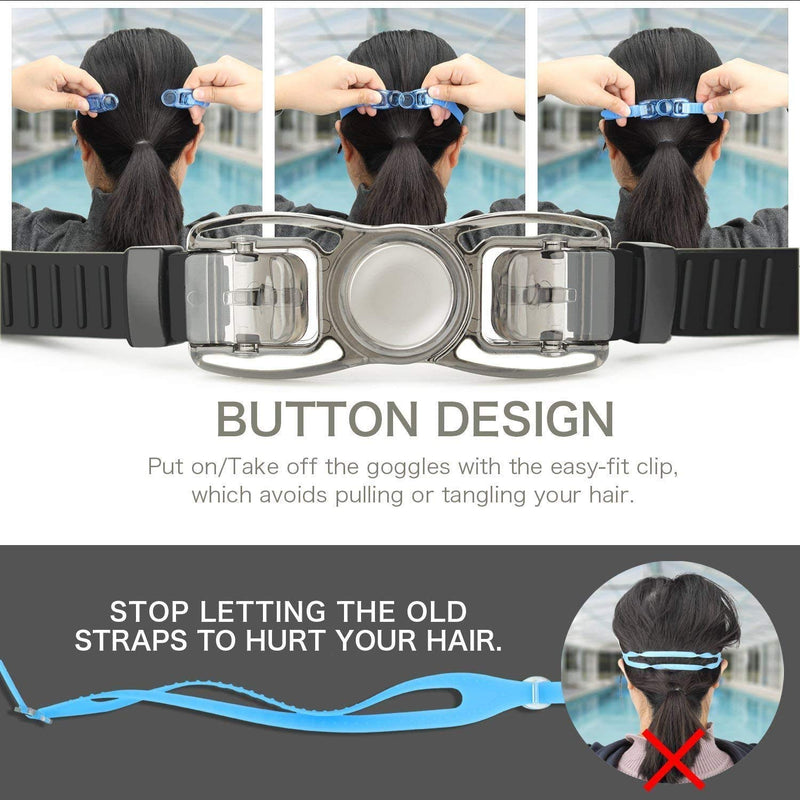 ALLPAIPAI Swim Goggles | Swimming Goggles | Pack of 2 No Leaking Anti Fog UV Protection Triathlon with Nose Clips + Ear Plugs,Swim Goggles for Women Men Adult Youth Kids Child - BeesActive Australia