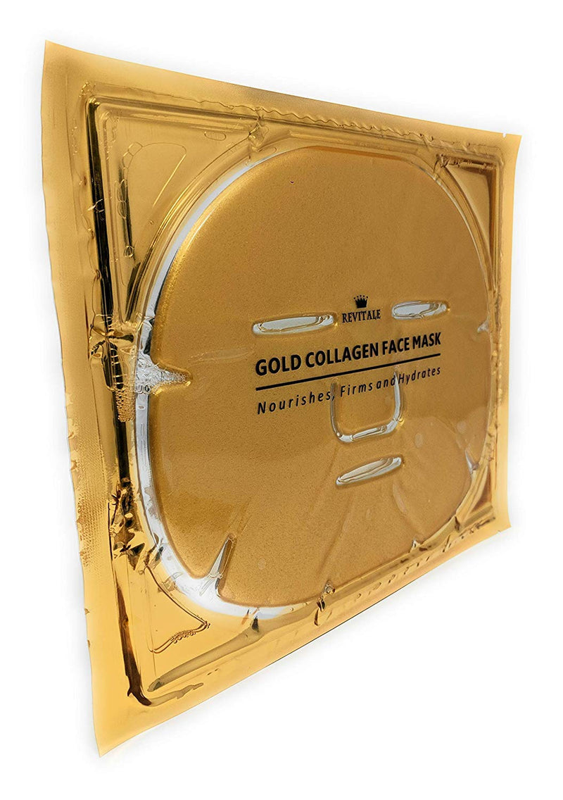 Revitale 24K Gold Face Mask - Enriched with Collagen (3 Pack) 1 Count (Pack of 3) - BeesActive Australia