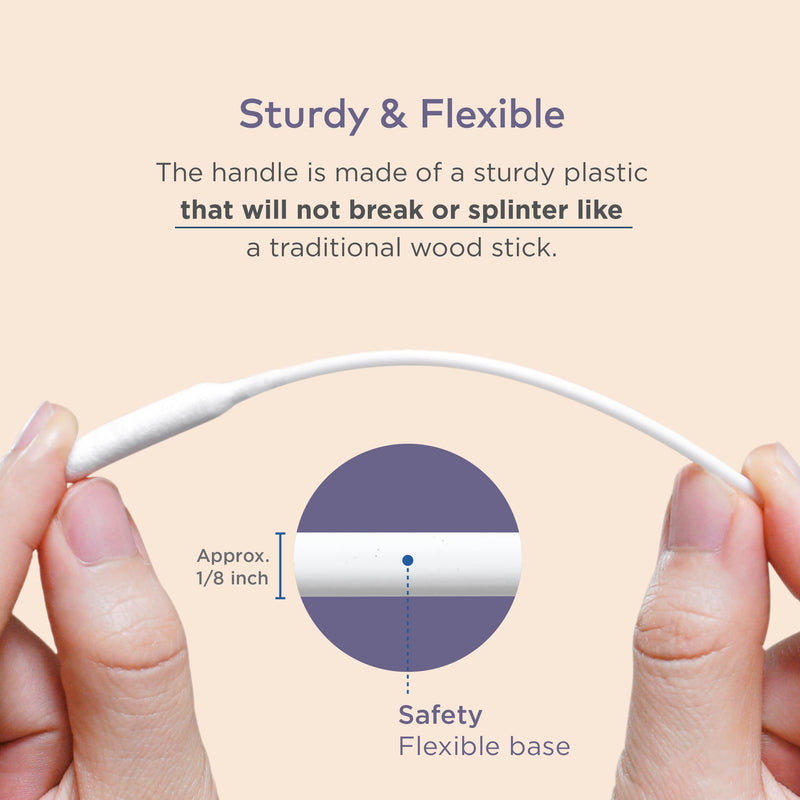 ARCA PET Cotton Swabs for Dogs Cats and Small Pets - Ear Cleaner Swabs with Long Plastic Handle - Ear Cleaning Supply for Puppies and Pets - Multipurpose Cotton Sticks for Pets Craft Makeup 100 Buds - BeesActive Australia