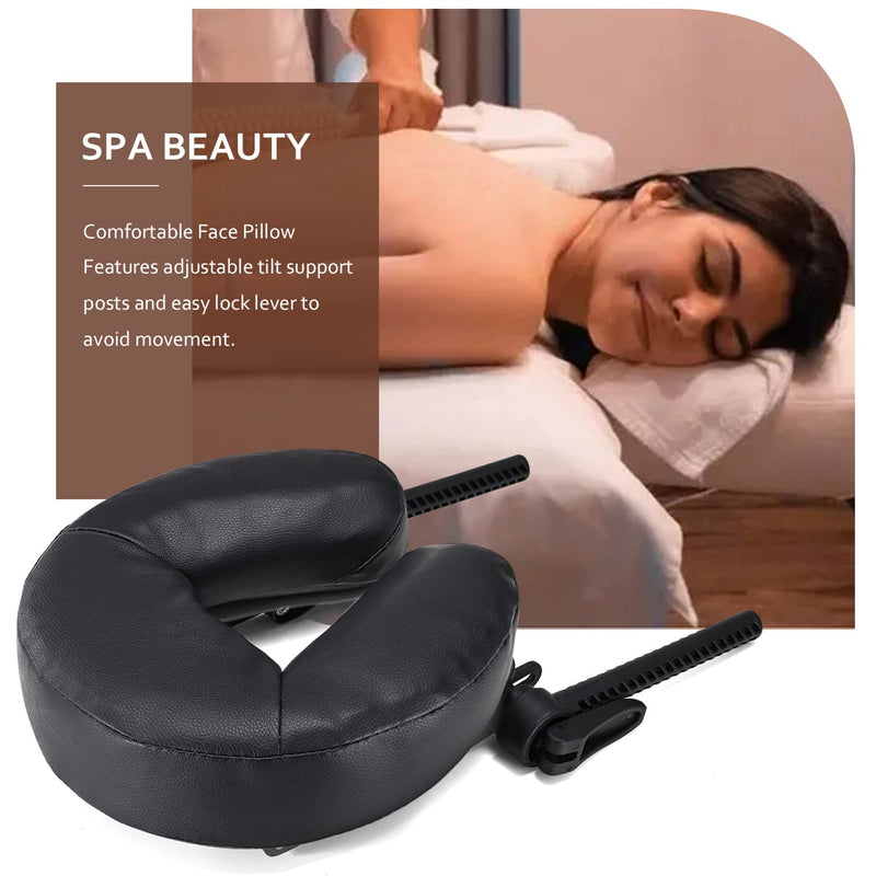 Noverlife Adjustable Massage Table Face Cradle, Massage Headrest Cradle with Face Cushion, Massage Headrest Platform with Pillow Adjustable Cradle Head Support Massage Equipment for Massage Tables - BeesActive Australia