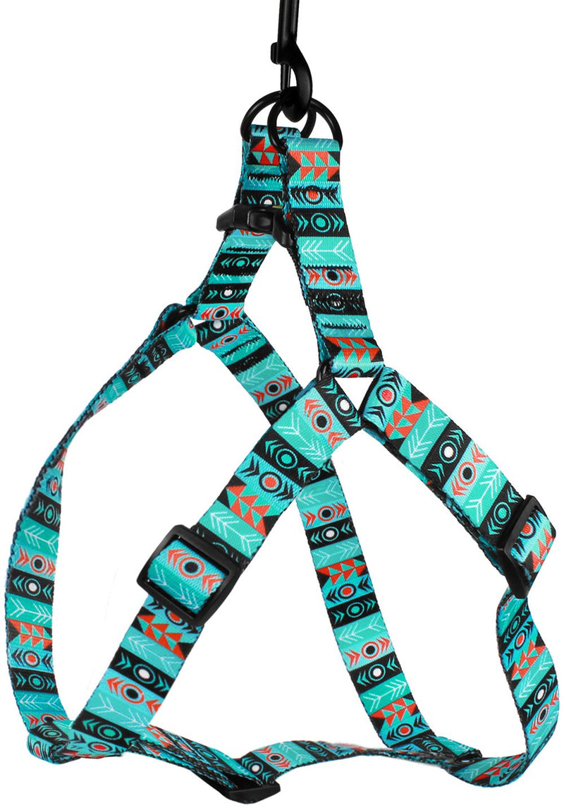 CollarDirect Adjustable Dog Harness Tribal Pattern Step-in Small Medium Large, Comfort Harness for Dogs Puppy Outdoor Walking Pattern 1 - BeesActive Australia