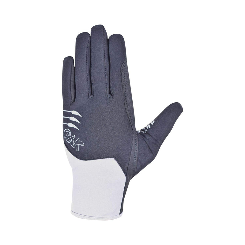 AK Equestrian Perfo Fit Amareta Suede Horse Riding All Season Multifunctional Gloves AKRS-8392 Medium Black/Grey - BeesActive Australia