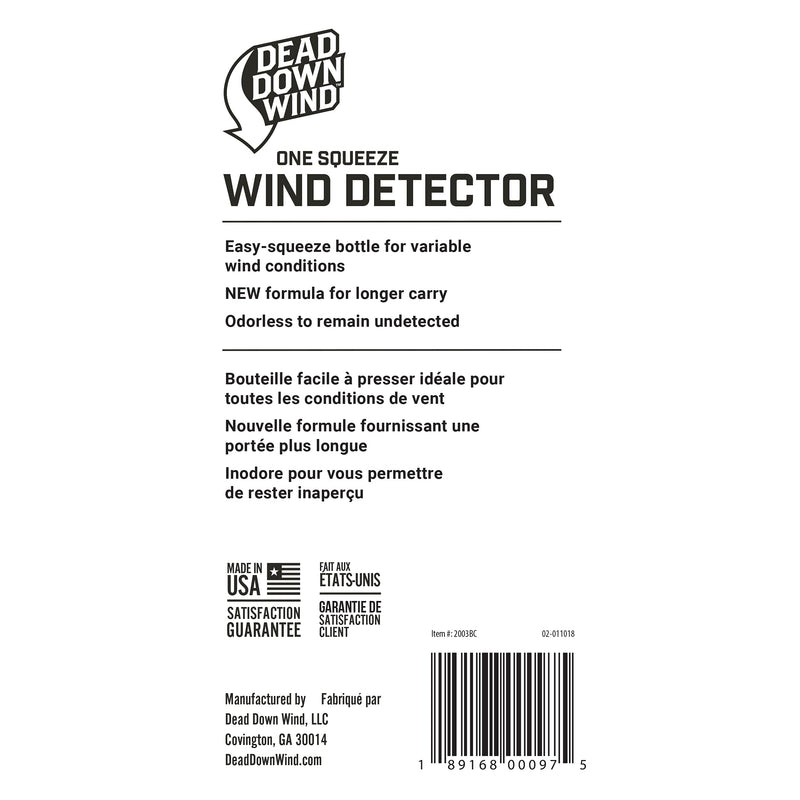 Dead Down Wind Hunting Wind Detector | Odorless Wind Direction Indicator, Longer Range Visibility, Detects Subtle Breezes, No Clumping, Mess Free Formula | Secure Squeeze Bottle | .98 Oz Orange One Size - BeesActive Australia
