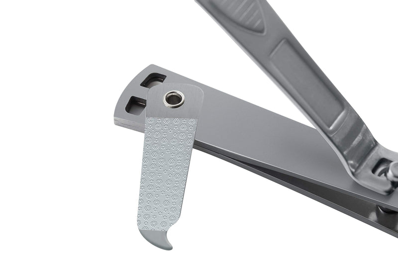 Clyppi Nail Clippers with Swing Out Nail Cleaner/Nail File - Fingernail Clippers/Toe Nail Clippers. Sharp Stainless Steel with Wide Easy Press Lever - BeesActive Australia