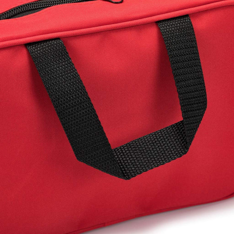 Jipemtra First Aid Bag, Small First Aid Bag Red First Aid Bag Small Portable Medicine Outdoor Travel Rescue Bag Pouch Tote First Responder for Camping Hiking Trekking Sport Home Health Car Red With Handles - BeesActive Australia