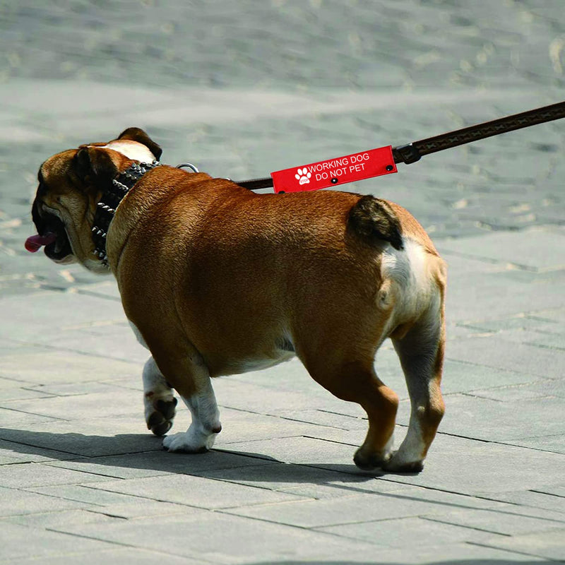 Funny Dog Leash Sleeve Working Dog Do Not Pet Dog Leash Wrap Wrap Alert Hanging ID Patch Tag Pet Birthday Gift Working Not Pet-Sleeve - BeesActive Australia