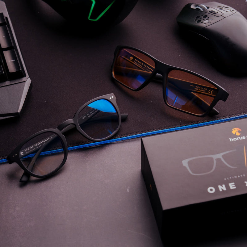 Horus X - Pack Anti Blue Light and Gaming Glasses - Screen Protection (Computer Console TV PC) - Men and Women - BeesActive Australia