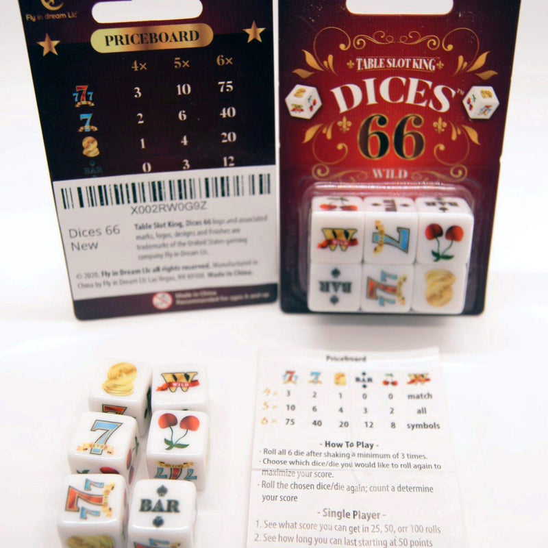 Table Slot King-Dices 66 Game, Fast Dice Game for Party - BeesActive Australia