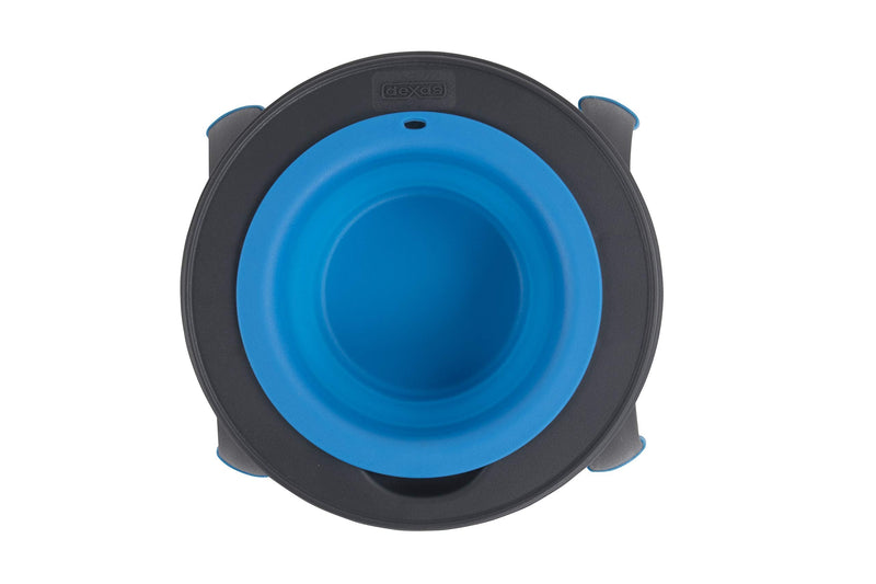 Dexas Popware for Pets Single Elevated Pet Feeder Small/1.5 Cup Capacity Pro Blue - BeesActive Australia
