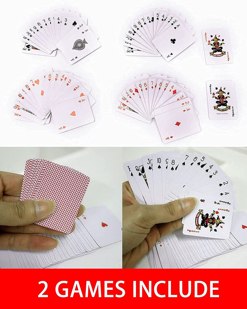 Mini Playing Card, 2 Decks Set Small Casino Poker Game for Kids and Adults, Tiny Deck of Novelty Party Gift for Girls and Boys (1.5 X 2 Inches) - BeesActive Australia