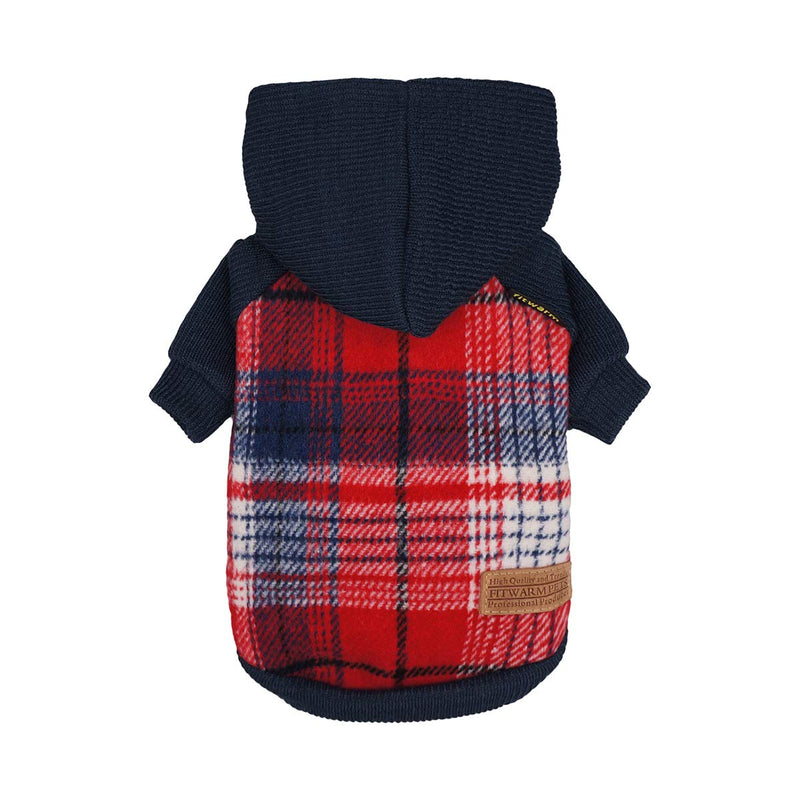 Fitwarm Knitted Pet Clothes Dog Sweater Hoodie Sweatshirts Pullover Cat Jackets Large Red - BeesActive Australia