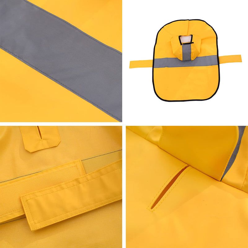Avaner Dog Raincoats Puppy Waterproof Jacket with Leash Hole for Small Dogs yellow - BeesActive Australia