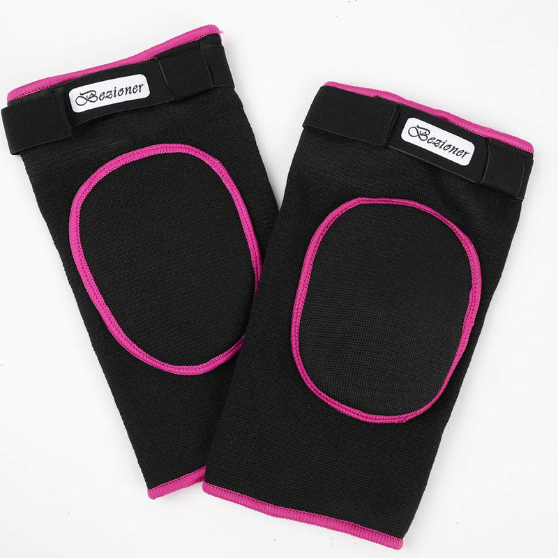 Volleyball Knee Pads for Women Men Girls,Anti-Slip Collision Avoidance Kneepads with Thick Sponge for Dance Basketball Football Pink L=145-175lb - BeesActive Australia