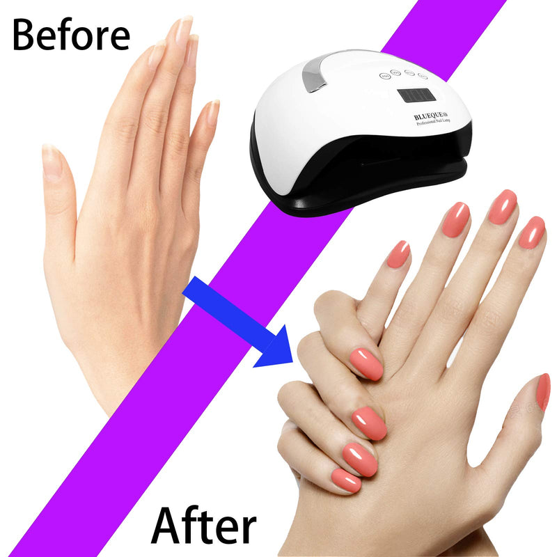 UV LED Nail Lamp 168W, ALINICE Faster Nail Dryer for Gel Polish with 4 Timer Setting Professional Gel Lamp Portable Handle Curing Lamp for Fingernail and Toenail Auto Sensor Nail Machine (2021 NEWEST) - BeesActive Australia