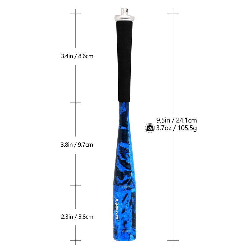 SAMSFX Fishing 9.5in Priest Fish Whacker Fish Bat, Metal Fish Whacker Fly Fishing Solid Club Tool Blue Camouflage - BeesActive Australia