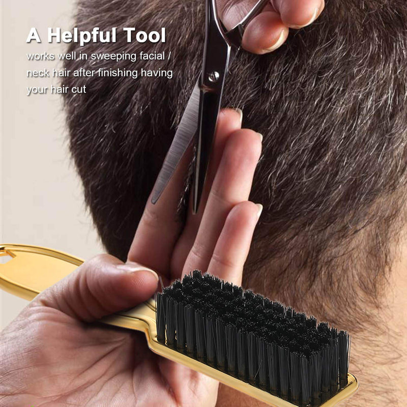 Hair Cleaning Brush with Plastic Handle Barber Neck Duster Unwanted Hair Removal Comb Hair Styling Hairdressing Tools - BeesActive Australia