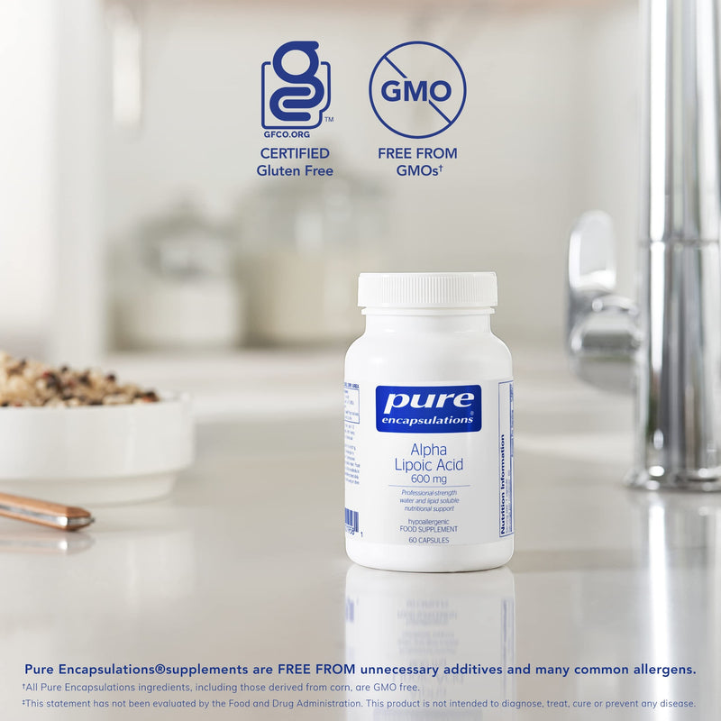 Pure Encapsulations - Vitamin B6 Complex - Hypoallergenic B Vitamin Formula with Enhanced B6 and B12-60 Capsules - BeesActive Australia