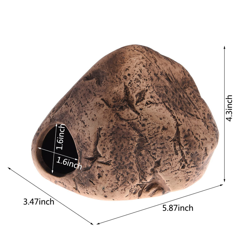 Aquarium Decoration Hideaway Rock Cave for Betta Shrimp Cichlid Hiding Breeding Spawning (Smooth Boulder L) Smooth Boulder L - BeesActive Australia