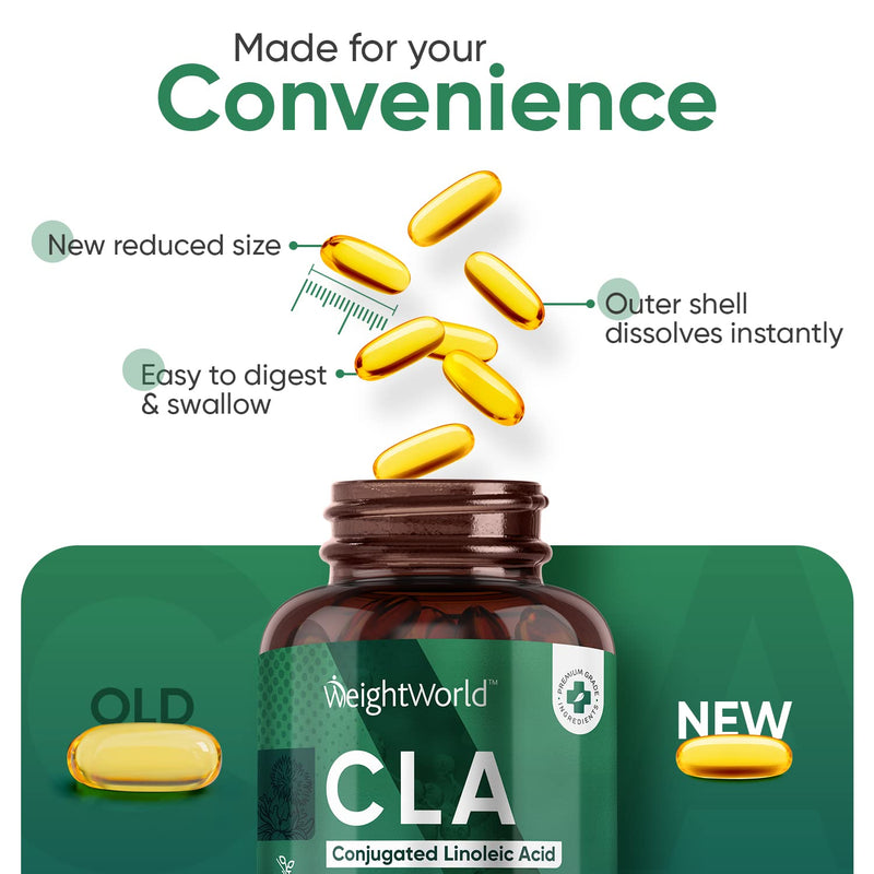 CLA 3000mg Safflower Oil Supplement - 180 Softgels (2 Months Supply) - CLA Capsules, Powder & Tablet Alternative - 80% Pure Active Isomers Conjugated Linoleic Acid Pills - Pre-Workout Diet Supplement - BeesActive Australia