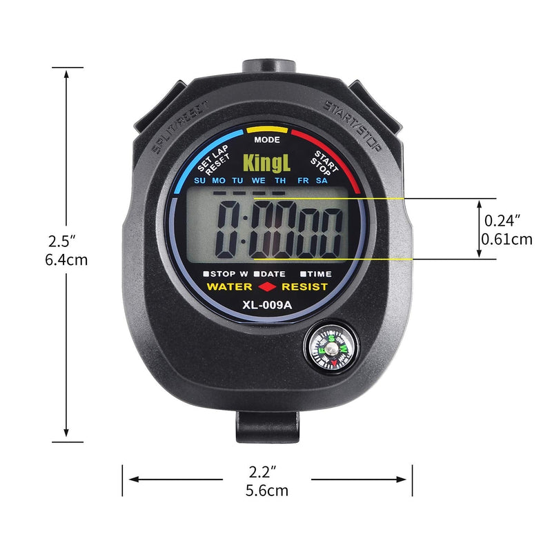 KingL Digital Stopwatch Timer - Interval Timer with Large Display stopwatch*1 - BeesActive Australia