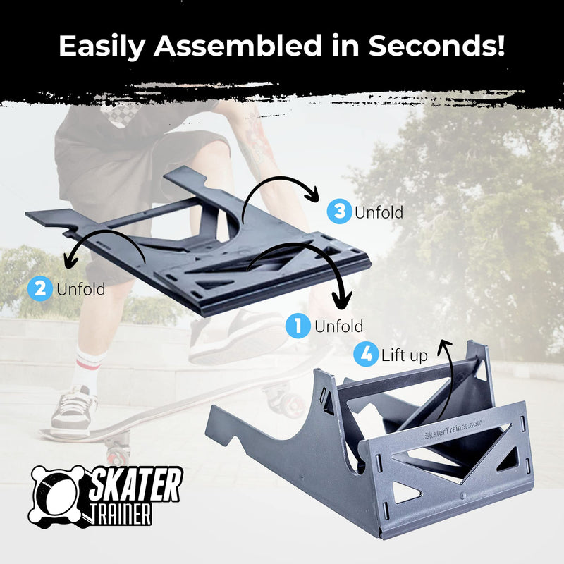 SKATERTRAINER Origami Skateboard Stand- A Skate Board Holder by Skater Trainers - Store and Display - Keep Boards Off The Wall - A Great Rack Display for That Made in The USA - Parents Love These - BeesActive Australia