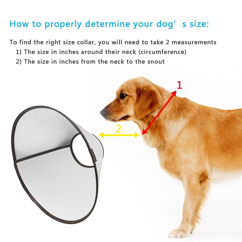 Felicey Adjustable Dog Elizabeth Collar Latest Upgrade Pet Protective Collar with Soft Edge Dog Neck Cone Recovery Cone Collar for Anti-Bite Lick, Surgery or Wound Healing L - BeesActive Australia