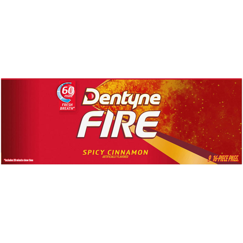 Dentyne Fire Spicy Cinnamon Sugar Free Gums 16 Pieces 39 g - BeesActive Australia