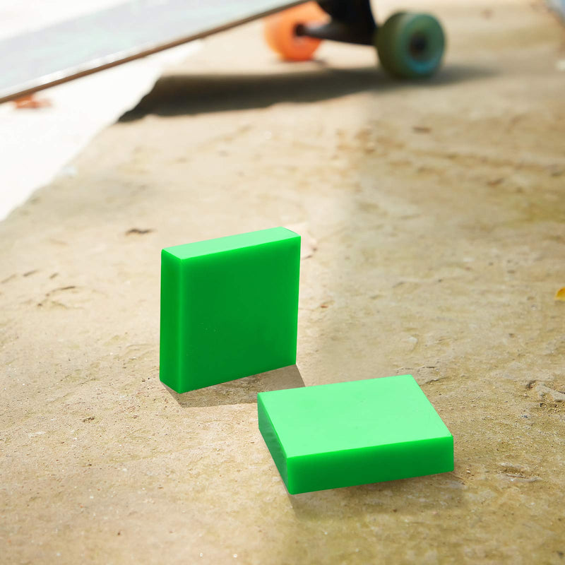 Nuanchu 2 Packs Skateboard Wax Smooth Skateboard Wax Accessories for Increasing Speed of Skateboard (Green) Green - BeesActive Australia