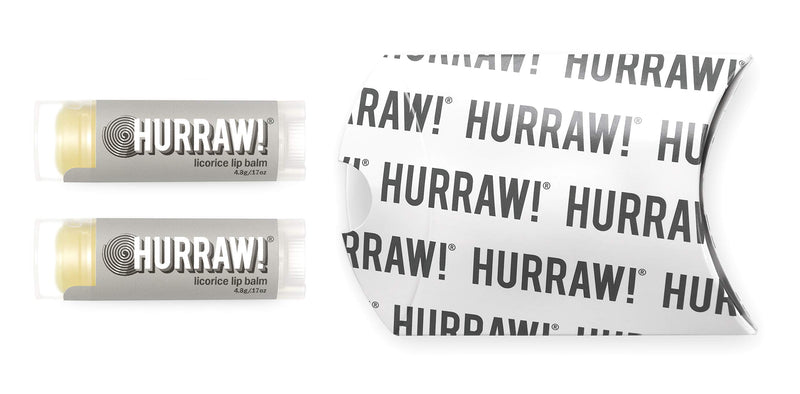 Hurraw! Licorice Lip Balm, 2 Pack: Organic, Certified Vegan, Cruelty and Gluten Free. Non-GMO, 100% Natural Ingredients. Bee, Shea, Soy and Palm Free. Made in USA - BeesActive Australia