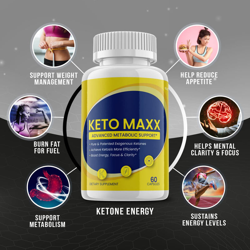(2 Pack) Keto Maxx Pills, Advanced Ketogenic Formula (120 Capsules) - BeesActive Australia