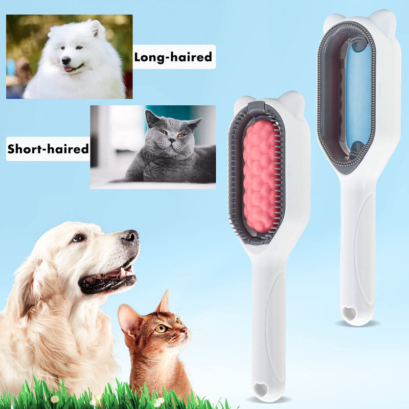 Pet Knots Remover, Reusable Cat and Dog Hair Remover,4 in 1 Universal Pet Hair Remover for Pet Hair Cleaning and Grooming,Remove Rough Fur,Blue blue - BeesActive Australia