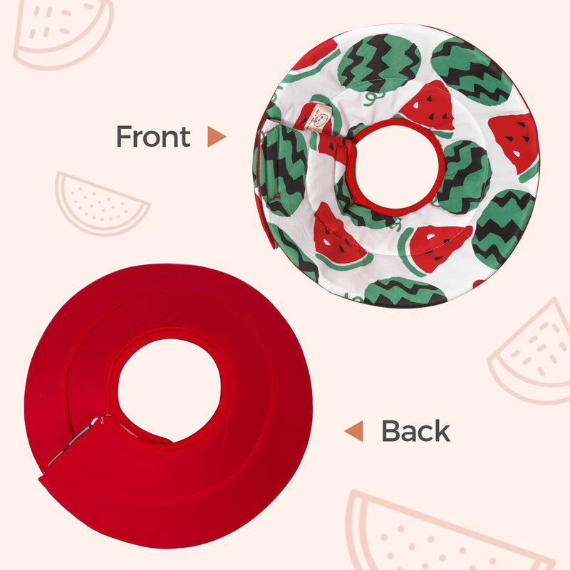 ComSaf Cat Recovery Collar, Lightweight Pet Elizabeth Collar, Soft Adjustable Cat Cone Collar After Surgery for Cat Kitten Prevent from Licking Wounds, Loops-Protective Healing, Not Block Vision Watermelon-S(Neck:5-7in) - BeesActive Australia
