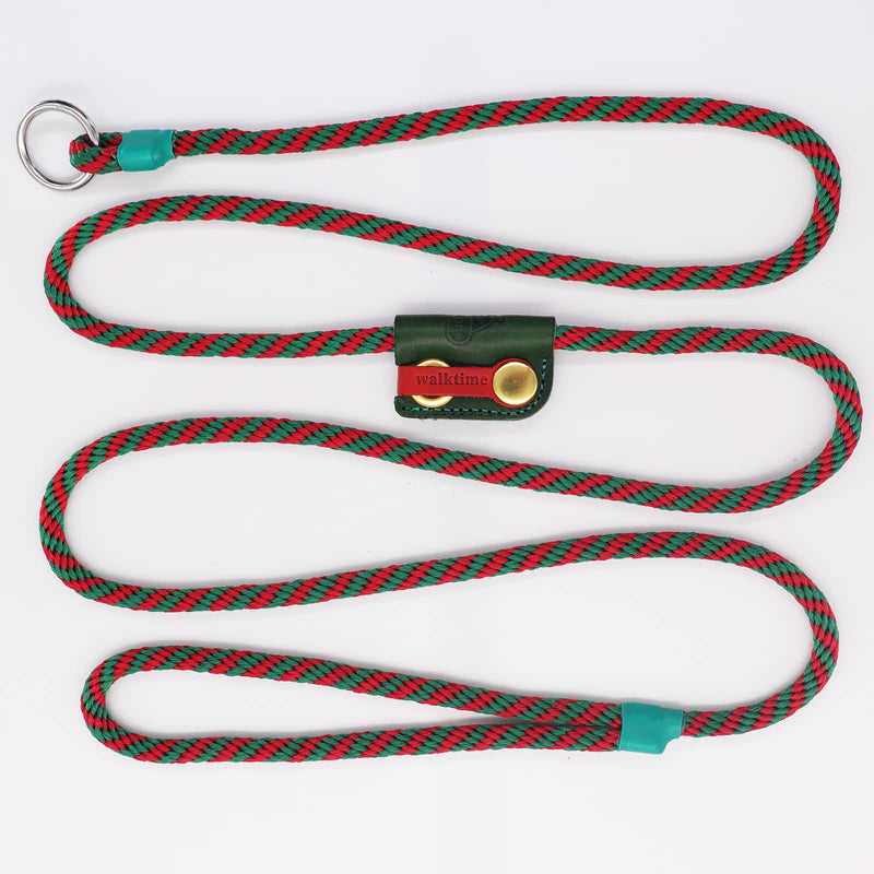 Slip Lead Dog Leash,Dog Harness and Leash Set for Walking - Head Collar with Rope Leash for Pulling - DIY Dog Scarf 6ft Dog Leash x 1/4in Thick Green Slider - BeesActive Australia