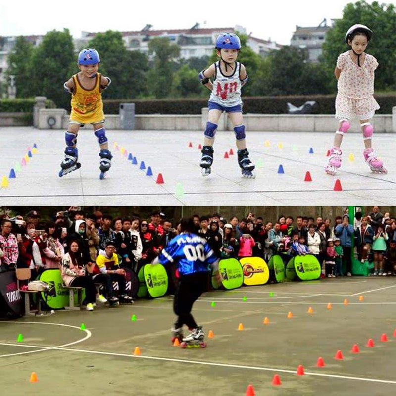 37YIMU 3 Inch Training Cones for Kid Adult Mini Sports Training Cones Plastic Windproof Roadblock Traffic Road Cones for Roller Skating and Skate Practice,5 Colors, 20 Pcs - BeesActive Australia