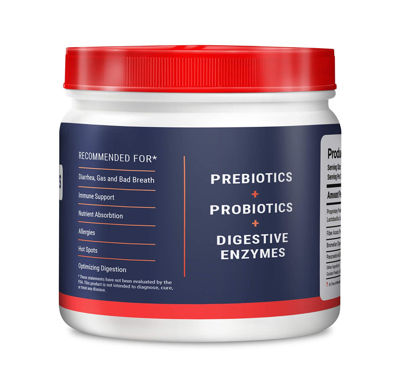 Geneflora Digestive Enzymes and Probiotics for Dogs, Cats, Rabbits and More to Boost Immunity, Relieve Allergies, Reduce Doggy Breath, Reduce Diarrhea and Gas, and Promote Regular Bowel Movements - BeesActive Australia