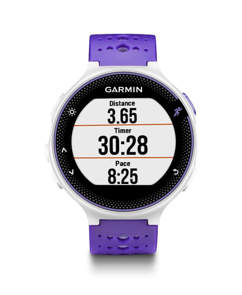 ZSZCXD Soft Silicone Replacement Watch Band for Garmin Forerunner 230/235 / 220/620 / 630/735 Smart Watch 03 Lavender & White - BeesActive Australia