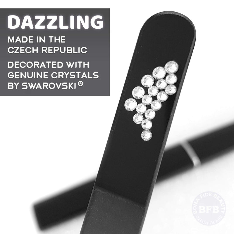 Crystal Nail File Manicure Nail Care, Precision Filing with Professional Smooth Finish, Gentle Nail Care for Natural & Artificial Nails - Bona Fide Beauty Genuine Czech Glass - BeesActive Australia