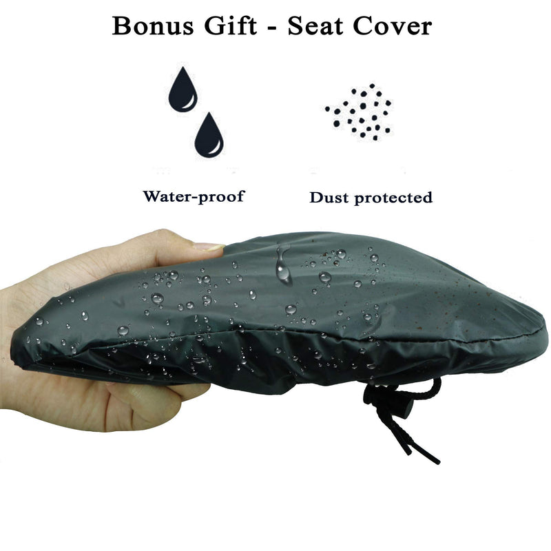 LuxoBike Exercise Bike Seat Cushion Cover – Padded Gel Bike Seat Covers Bicycle Saddle Pad for Women and Men – Comfort Extra Soft – Great for Indoor Cycling Class and Stationary Bikes Spin Bike Black - BeesActive Australia