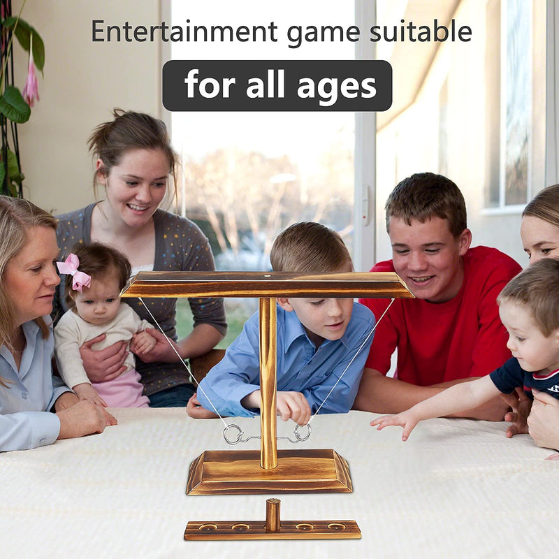 Bestdon Games for Kids and Adults Handmade Wooden Board Games with Shot Ladder Bundle, Fast-Paced Interactive Games Suitable for Outdoor and Parent-Child Interactive Activity Charcoal - BeesActive Australia