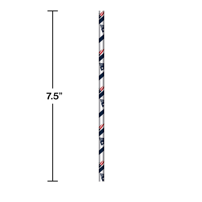 Creative Converting Officially Licensed NFL Paper Straws, 24-Count, New England Patriots - BeesActive Australia