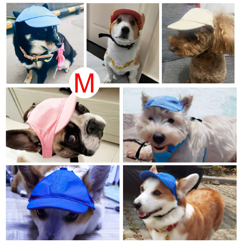Yikeyo Dog Hat for Small Dogs Dog Sun Hats with Ear Holes, Pet Puppy Baseball Cap for Summer Dog Visor Caps Pink - BeesActive Australia