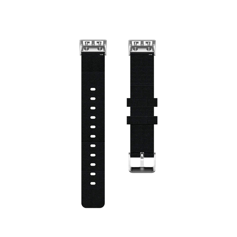 HUABAO Watch Strap Compatible with Garmin Forerunner 30 /Forerunner 35,Adjustable Nylon Fabric Sports Strap Replacement Band for Garmin Forerunner 30 /Forerunner 35 Smart Watch (Black) - BeesActive Australia