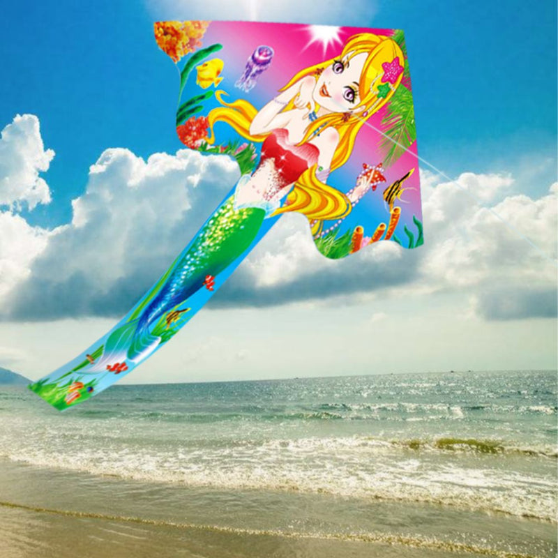 [AUSTRALIA] - HENGDA KITE- Kites for Kids Children Lovely Cartoon Mermaid Kites with Flying Line 