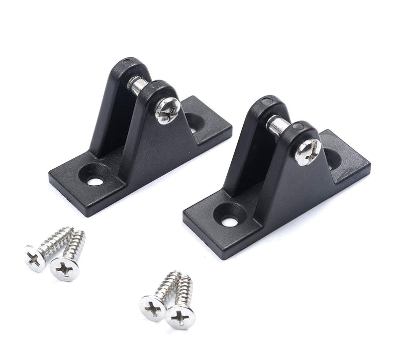 [AUSTRALIA] - Mxeol Boat 3 Bow Bimini Top Fittings Hardware Set Black Nylon W/Screws 1 inch 