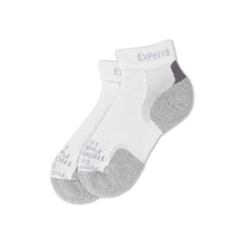 thorlos womens Xcmu Thin Cushion Running Low Cut Socks Small White - BeesActive Australia