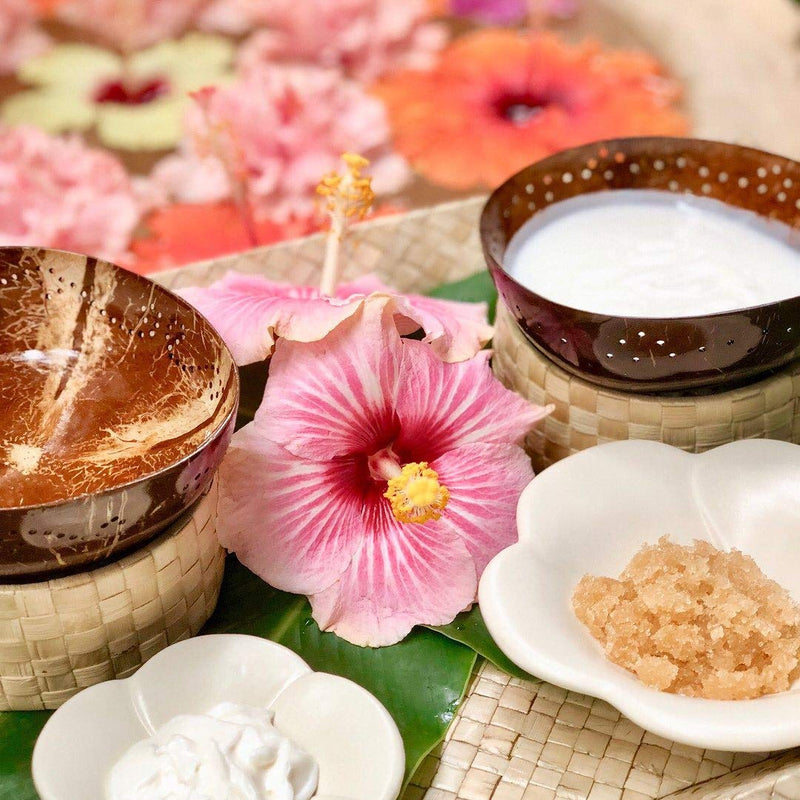 Pure Fiji Spa Box - Sugar Glow, Сoconut Milk and Honey - 2 oz. Exfoliating Scrub, 1 oz. Exotic Bath and Body Oil, ½ oz. Body Butter and 1 oz. Hydrating Body Lotion - BeesActive Australia