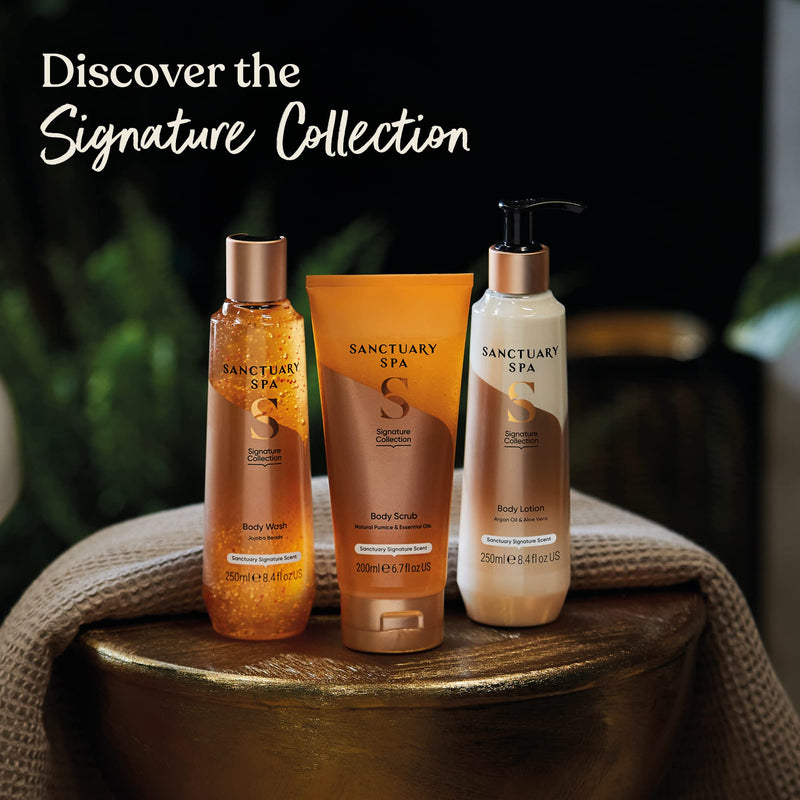 Sanctuary Spa Exfoliating Body Scrub, No Mineral Oil, Cruelty Free and Vegan Body Exfoliator, 200 ml Signature - BeesActive Australia