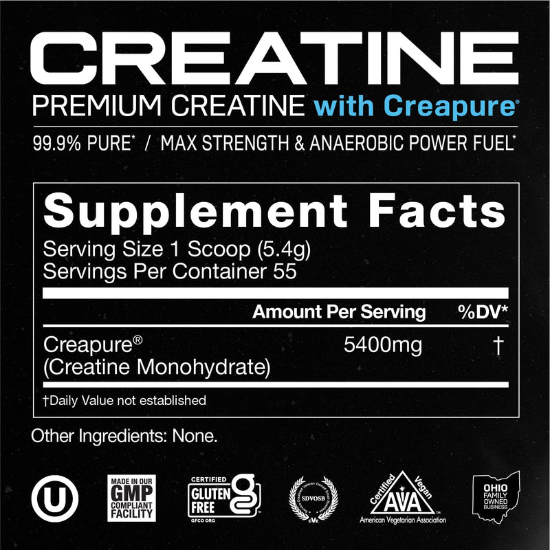 Muscle Feast Creapure Creatine Monohydrate Powder for Muscle Growth Nutritional_Supplement, Vegan Keto Friendly Gluten-Free Easy to Mix, Unflavored, 300g, 55.0 Servings (Pack of 1) 10.5 Ounce (Pack of 1) - BeesActive Australia