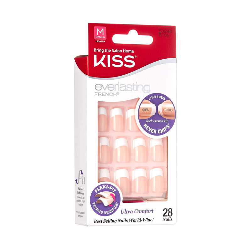 Kiss Everlasting French Nails (6 PACK, EF05) 6 PACK - BeesActive Australia